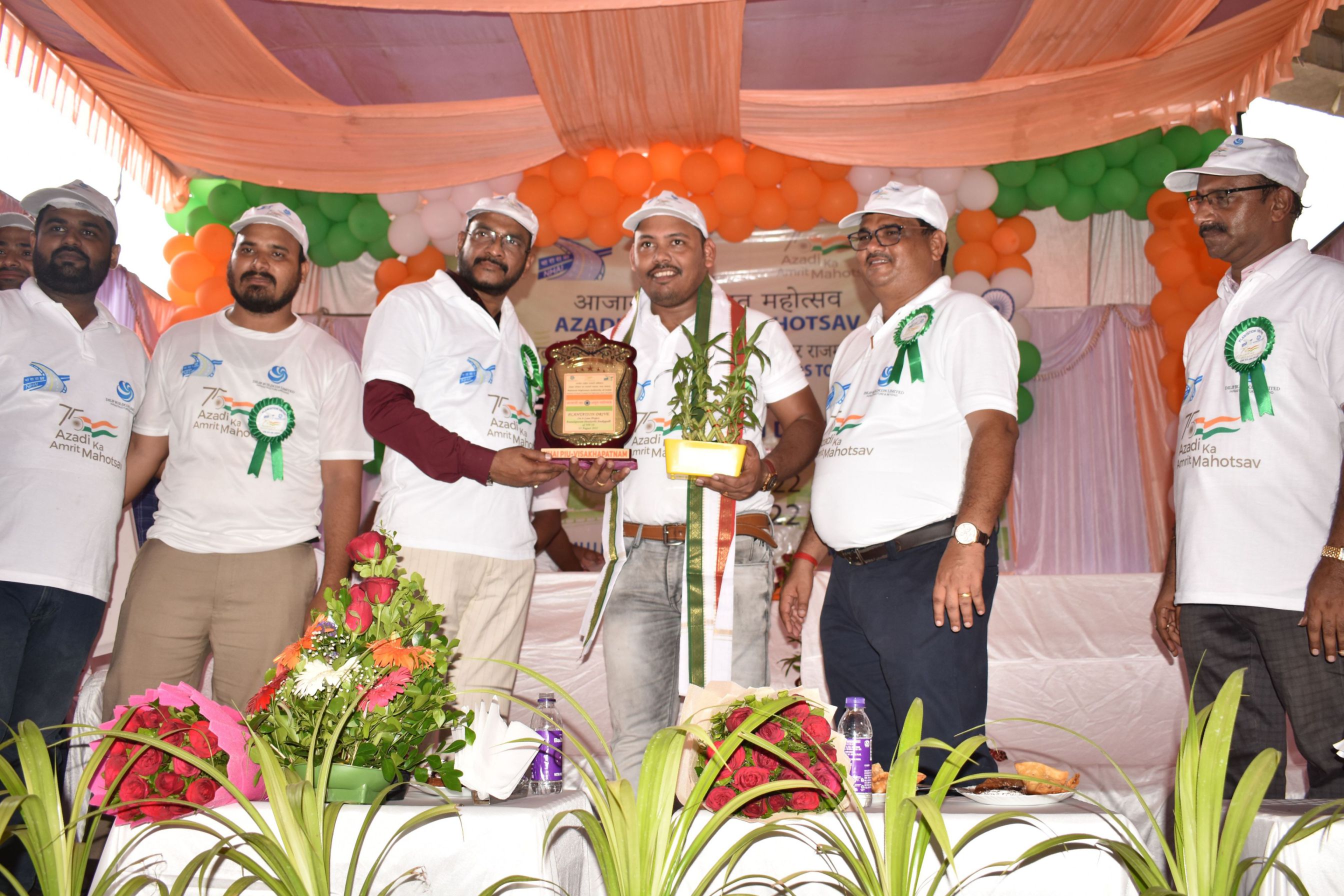 Award Presented by GM(T) & Project Director NHAI, PIU, Visakhapatnam